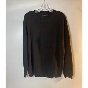 Renuar Men’s Sweater XL Black, Woven Pattern